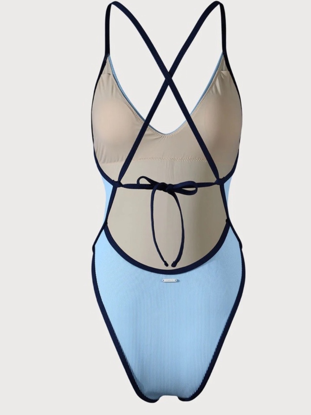 Berlook Light Blue High Cut One Piece Swimsuit - Picture 8 of 9